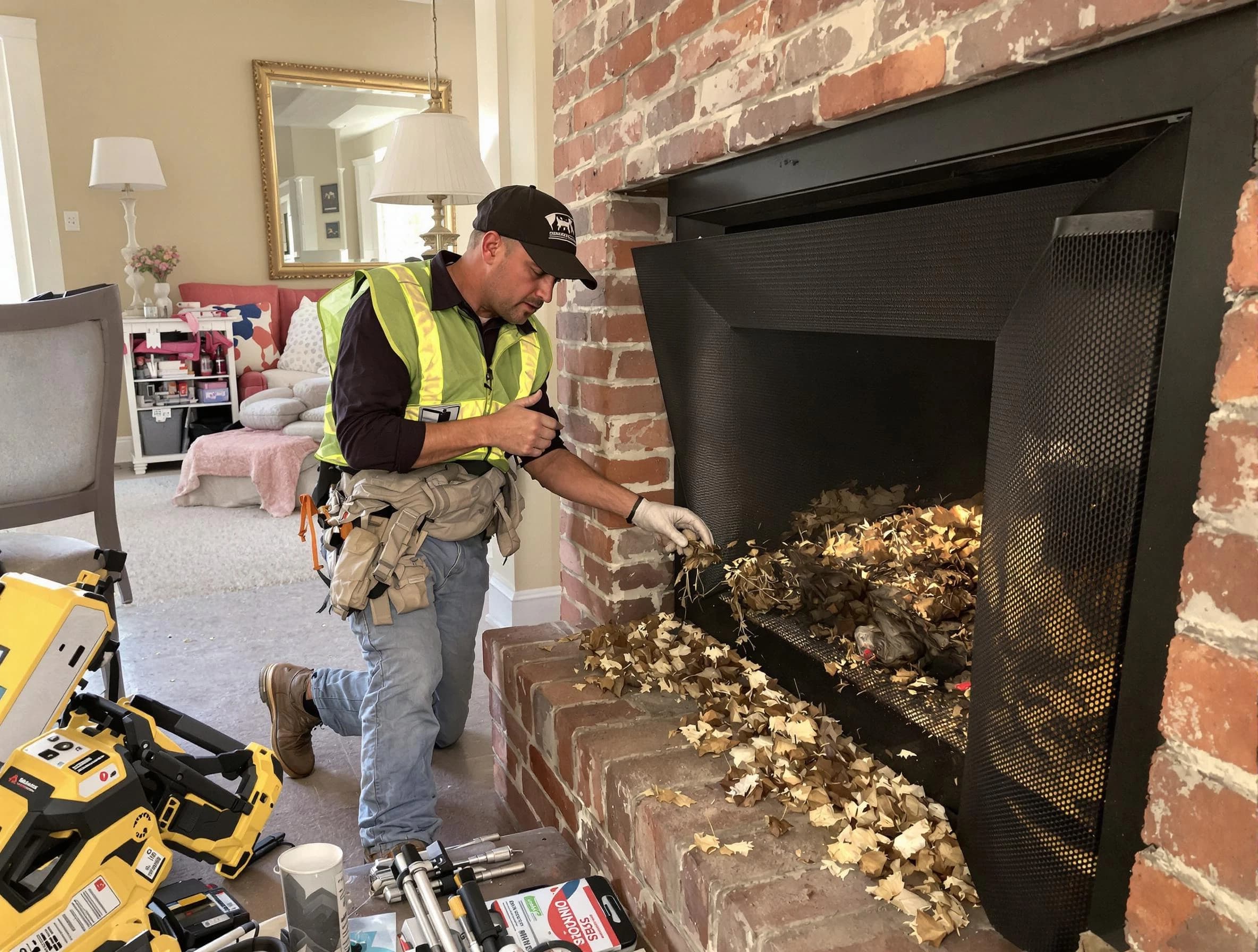 Safe screening installation by Bessemer Chimney Sweep in Bessemer, AL
