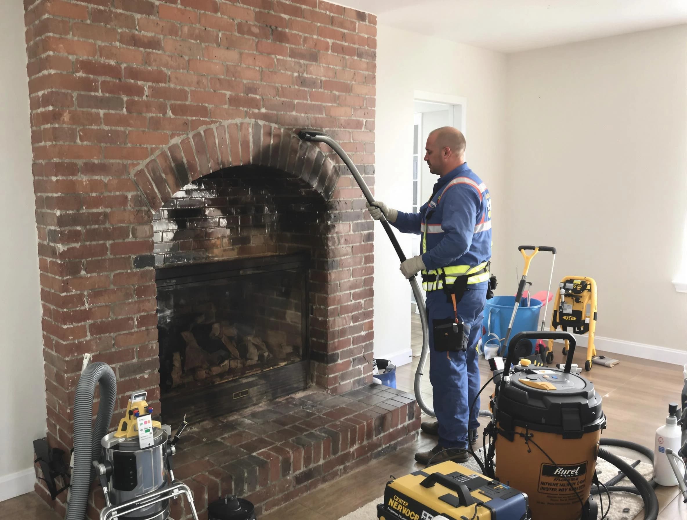Bessemer Chimney Sweep expert performing detailed chimney sweep in Bessemer, AL