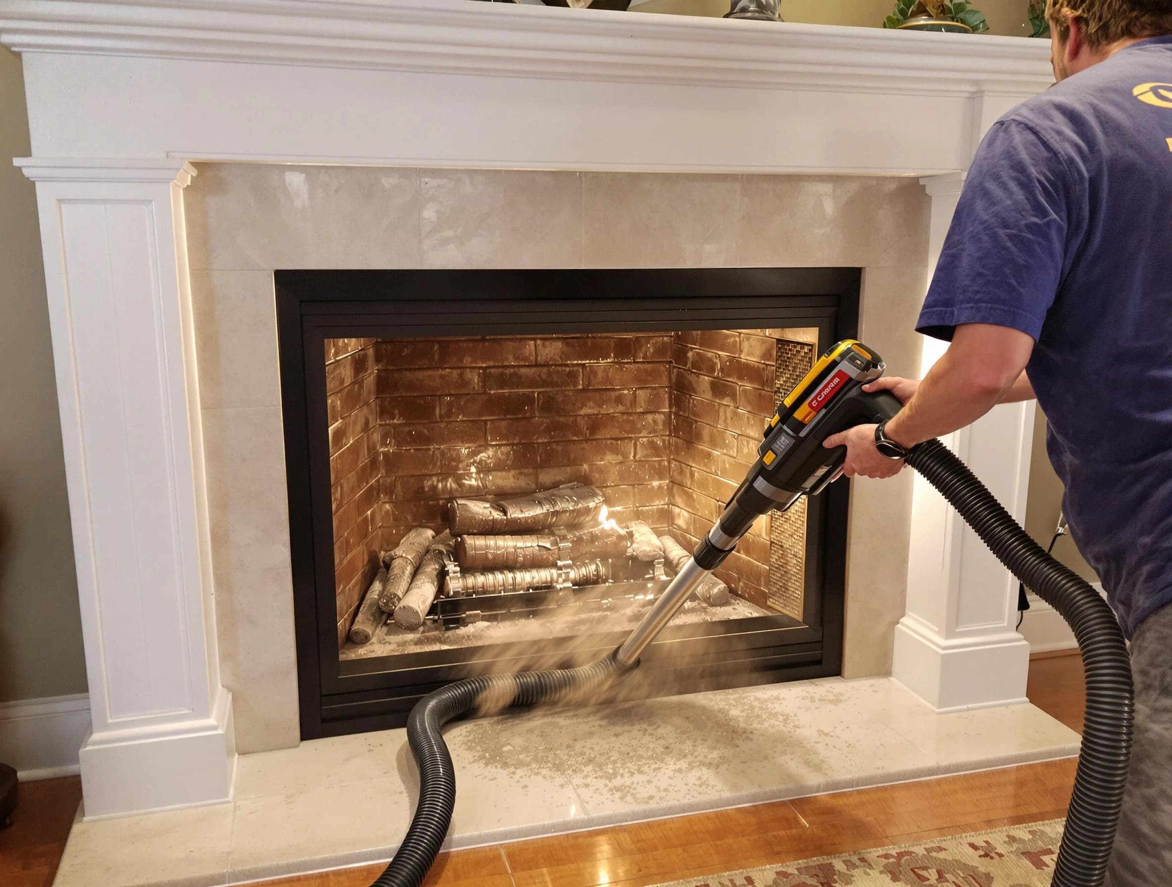 Fireplace cleaning performed by Bessemer Chimney Sweep in Bessemer, AL