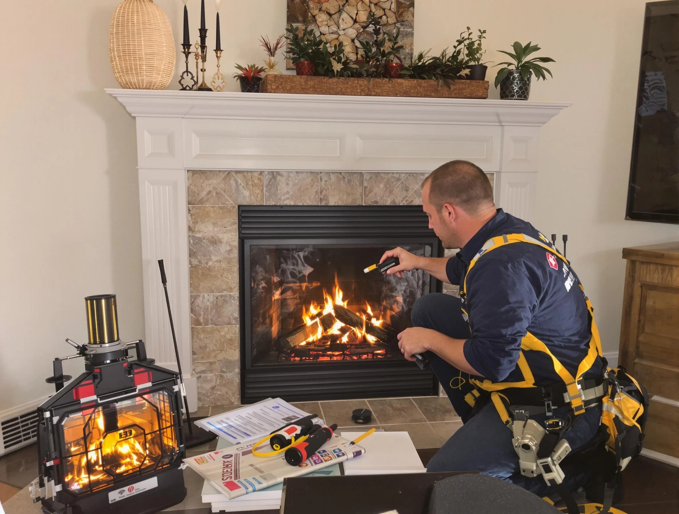 Safety-focused fireplace inspection by Bessemer Chimney Sweep in Bessemer, AL