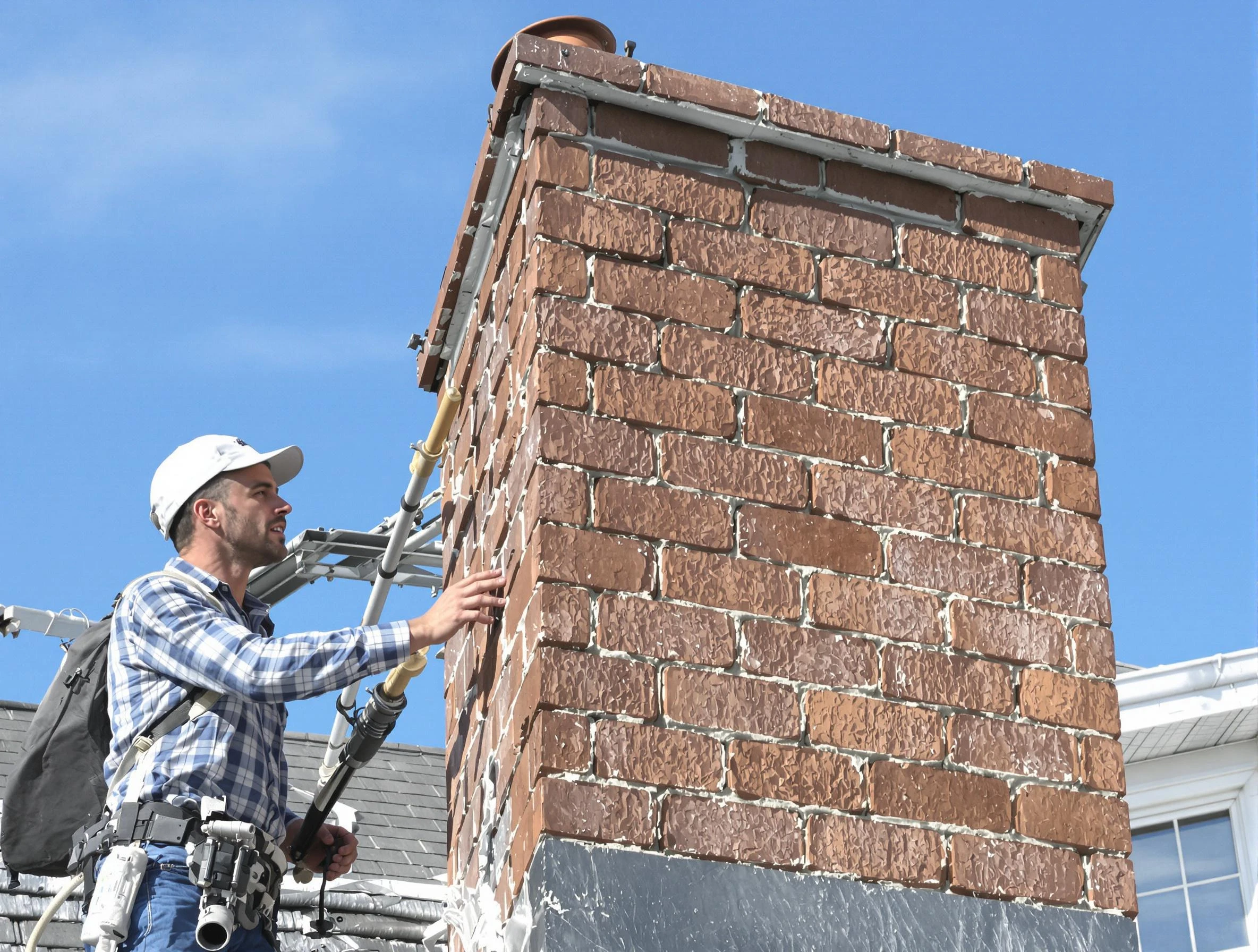 Brickwork for a chimney rebuild by Bessemer Chimney Sweep in Bessemer, AL