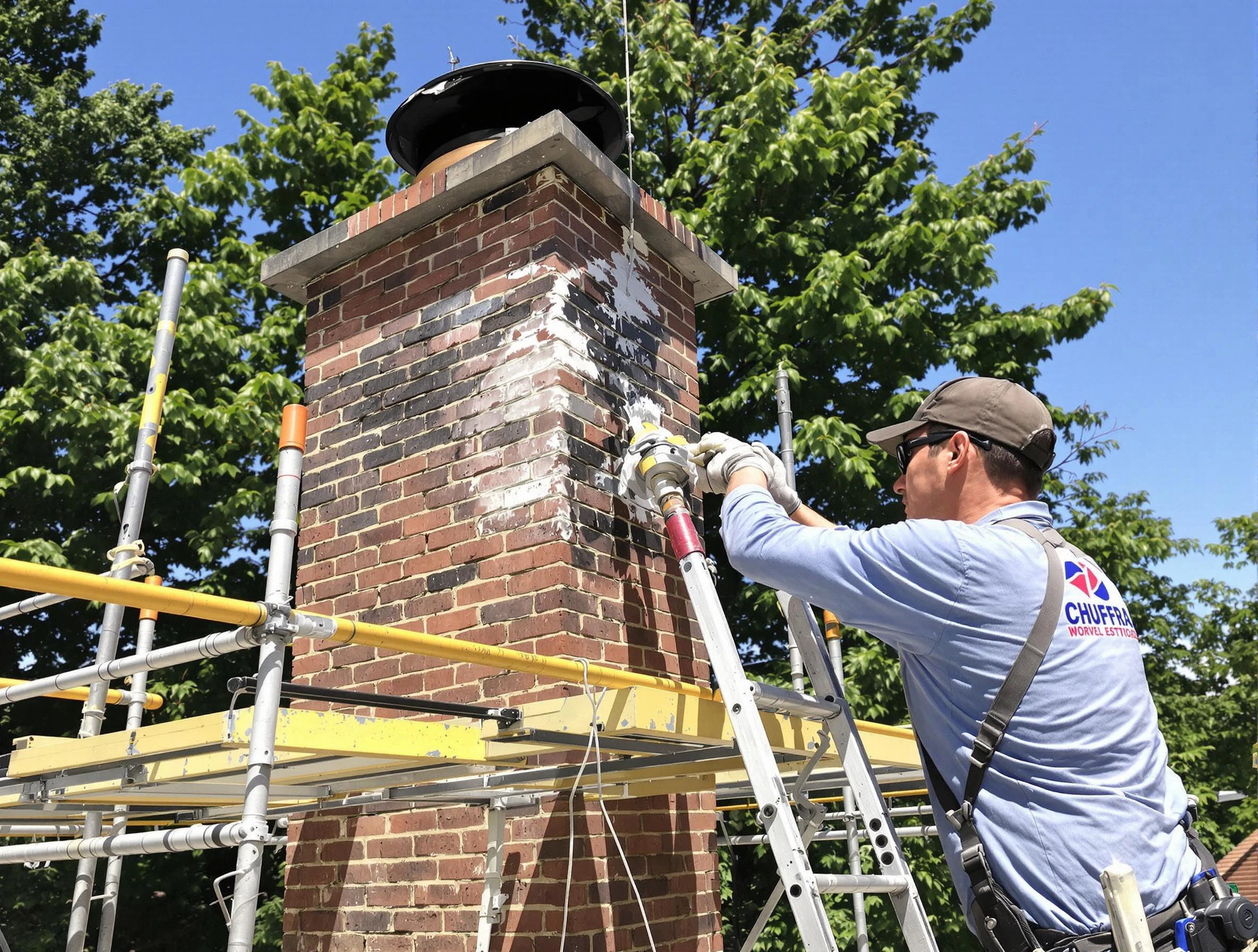 Structural chimney repair by Bessemer Chimney Sweep in Bessemer, AL